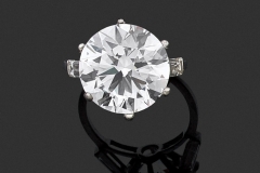 Bague Diamant rond - 9,11 carats   G  VS1 - Adjugé : 170.000€