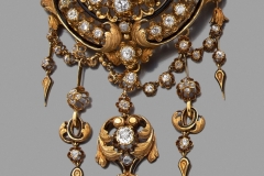 Broche Diamants - XIXe siècle - Adjugé : 7.200€